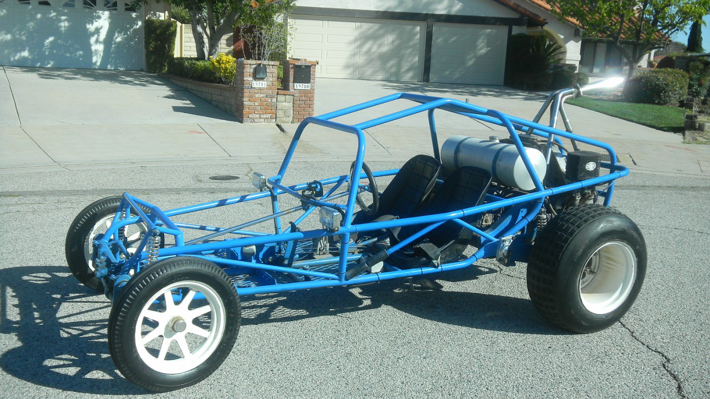 light blue buggy