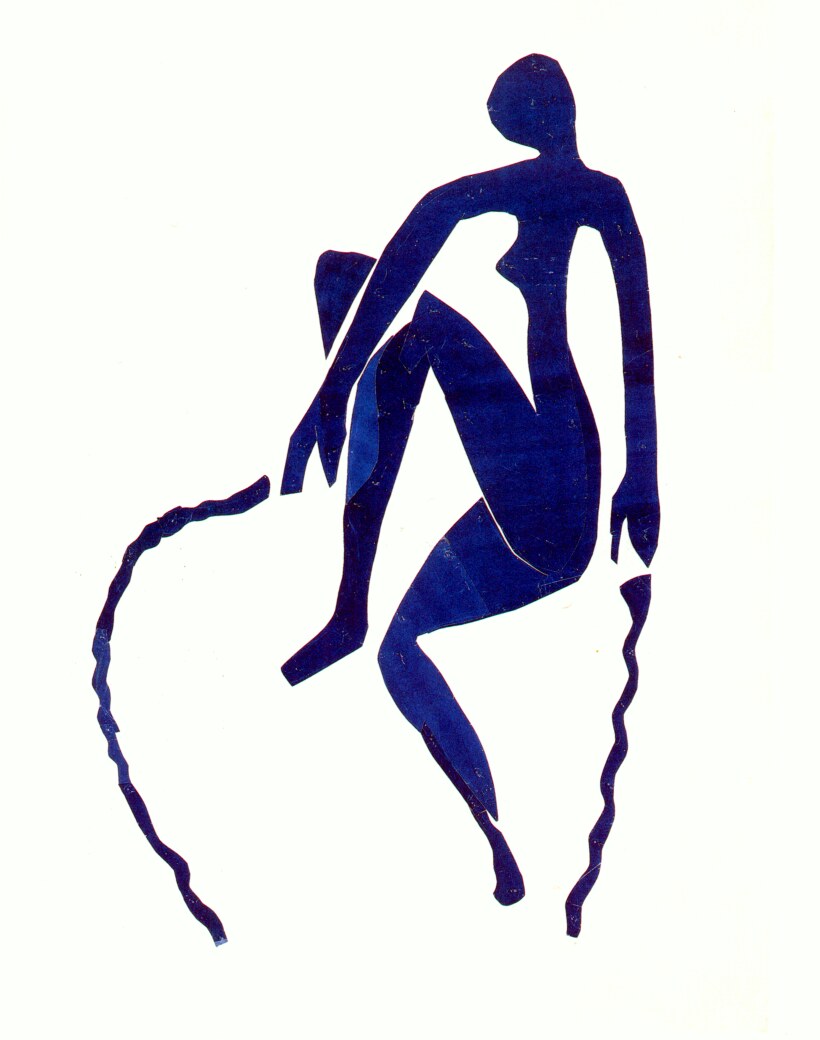 Lithograph Blue Nude After Henri Matisse