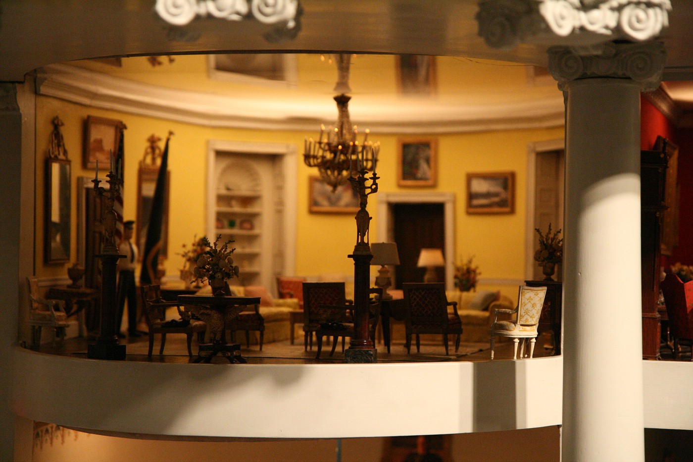 Photo White House Miniature Yellow Oval Room Ford Museum