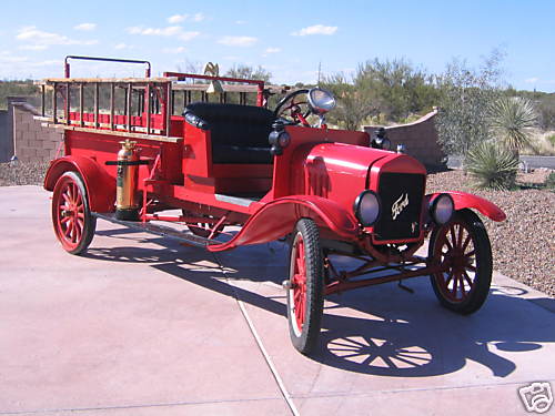 1918 Ford model t fire truck #4