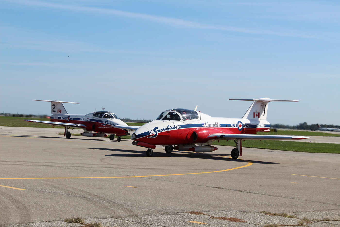 RCAF Snowbirds Air Demonstration Squad Refuel 19 September, 2019